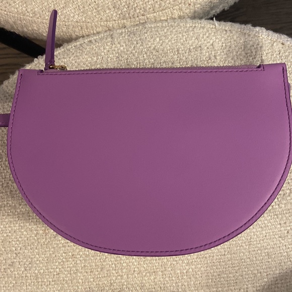 New WANDLER Billy Leather Purple Bag w/dustbag sold out crescent shape - Picture 4 of 8